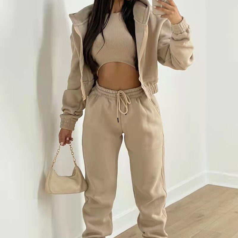 Women's Three-Piece Athleisure Co-Ord Set