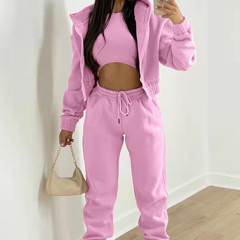 Women's Three-Piece Athleisure Co-Ord Set