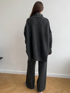 Knitted Roll Neck Lounge Set – Jumper and Trousers