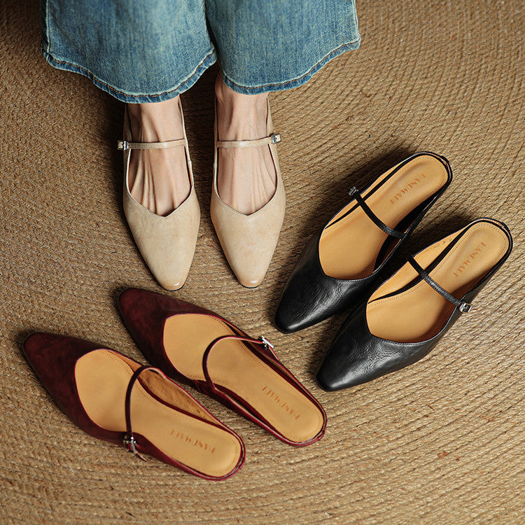 Slip-On Mule Sandals – Comfortable Everyday Flat Sandal | Meave & Ivy