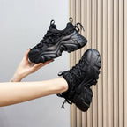 Women's Chunky Platform Trainers with Mesh Uppers