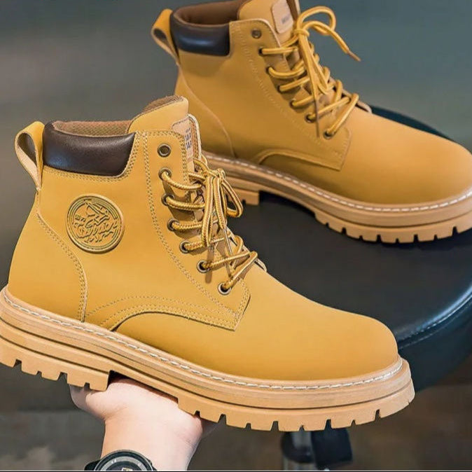 Women's Lace-Up Ankle Boots with Padded Collars