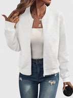Women's Zip Jacket – Warm Elegant Layering in 9 Colours