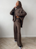 Knitted Roll Neck Lounge Set – Jumper and Trousers