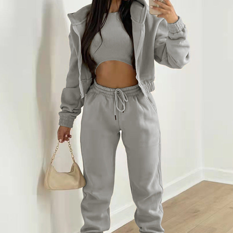 Women's Three-Piece Athleisure Co-Ord Set