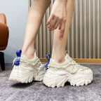Women's Chunky Platform Trainers with Mesh Uppers