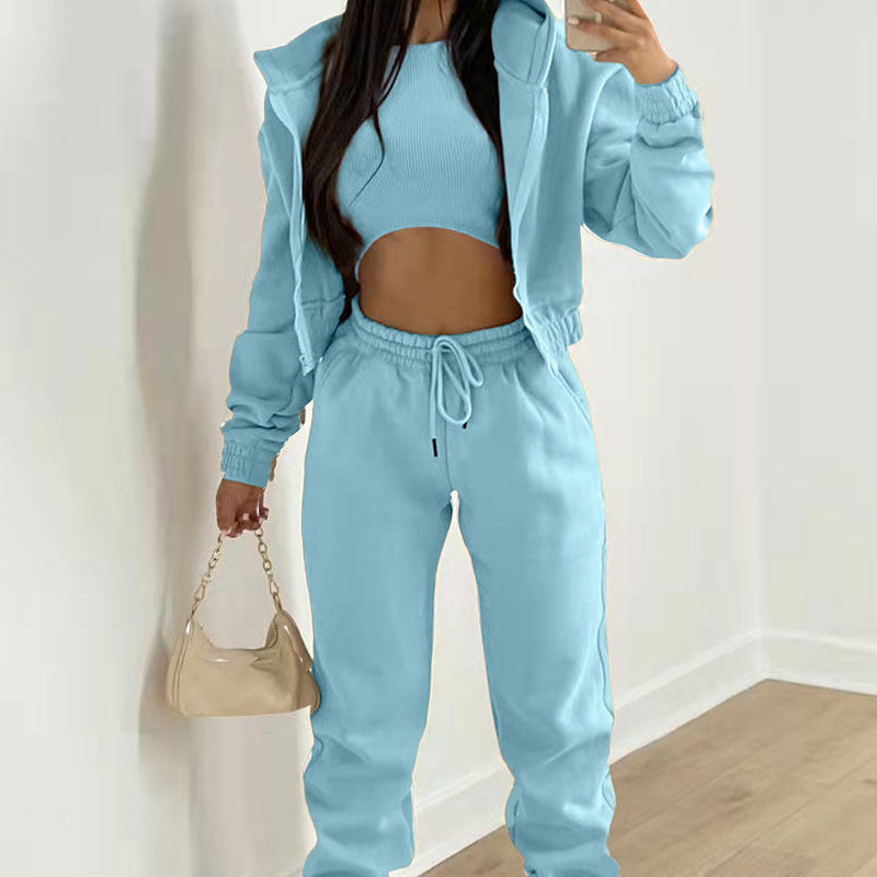 Women's Three-Piece Athleisure Co-Ord Set