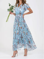 Women's Floral Wedding Guest Summer Maxi Dress | Meave & Ivy