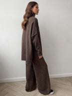 Knitted Roll Neck Lounge Set – Jumper and Trousers