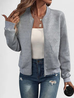 Women's Zip Jacket – Warm Elegant Layering in 9 Colours