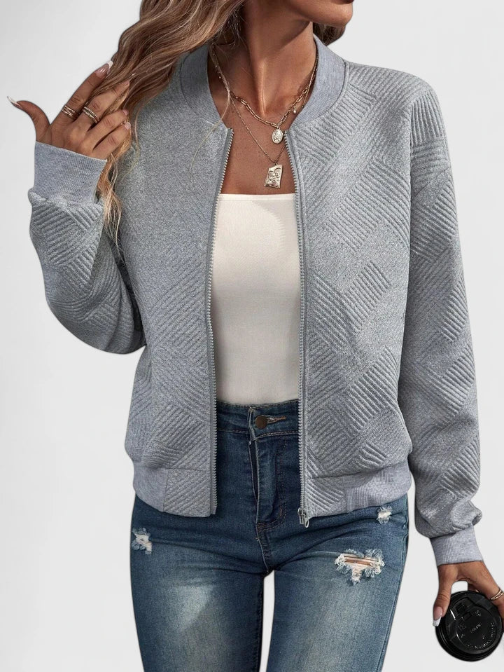 Women's Zip Jacket – Warm Elegant Layering in 9 Colours