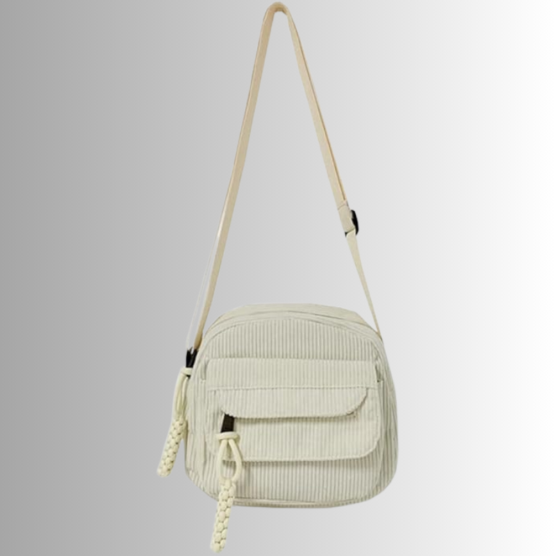 Mini Corduroy Crossbody Bag – Compact Shoulder Bag