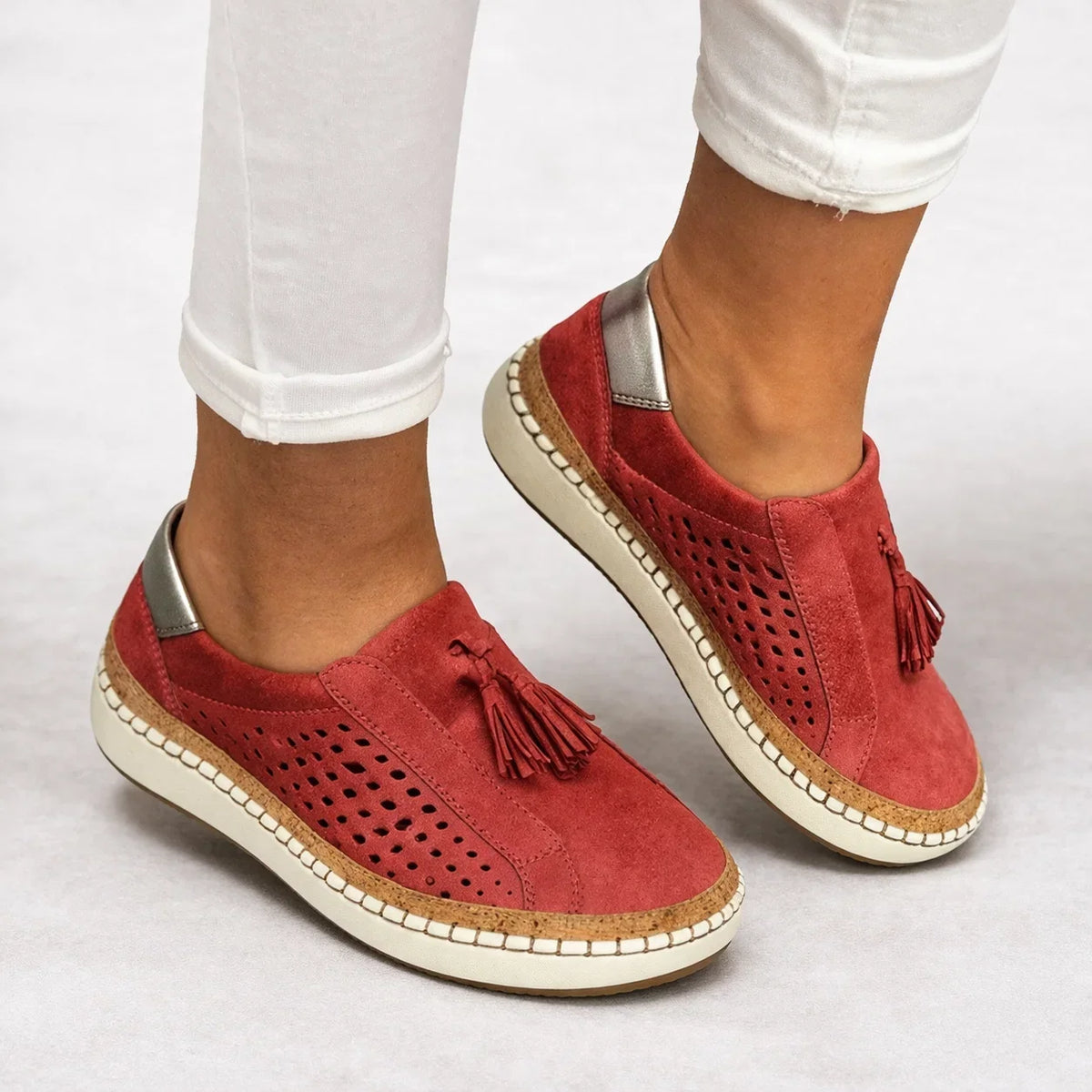 Women's Wide Fit Breathable Slip-On Shoes