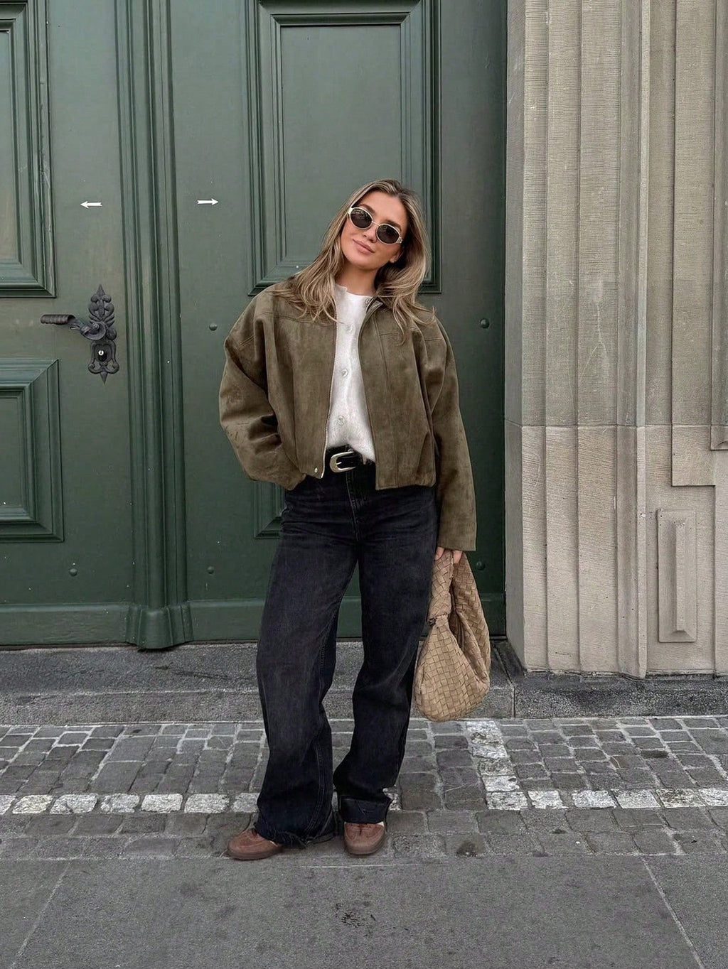 Oversized Bomber Jacket with Stand Collar in 7 Colours
