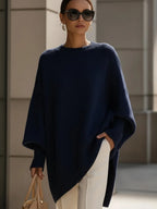 Oversized Wool Blend Jumper – Relaxed Round Neck Knit in 7 Colours