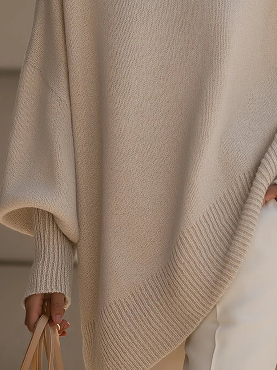 Oversized Wool Blend Jumper – Relaxed Round Neck Knit in 7 Colours