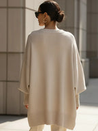 Oversized Wool Blend Jumper – Relaxed Round Neck Knit in 7 Colours