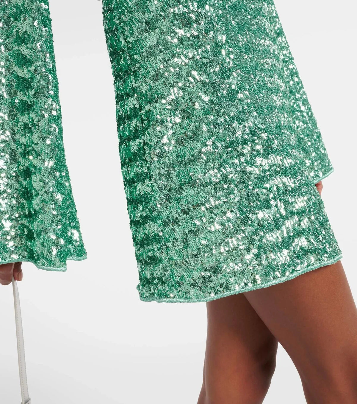Women's Sequin Mini Dress with V-Neck & Ring Detail – Sparkly Party Dress