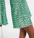 Women's Sequin Mini Dress with V-Neck & Ring Detail – Sparkly Party Dress