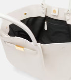 Luxury Tote Bag with Gold Clasp – Timeless Structured Handbag