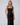 Maxi Dress with Structured Bodice and Draped Skirt