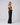 Maxi Dress with Structured Bodice and Draped Skirt