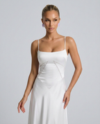 Maxi Dress with Lace-Up Back