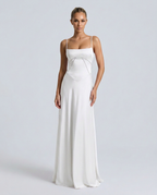 Maxi Dress with Lace-Up Back