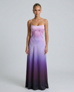 Maxi Dress with Lace-Up Back