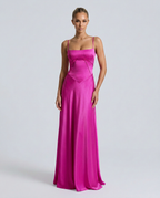 Maxi Dress with Lace-Up Back