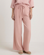 Wide-Leg Trousers with Elastic Waist