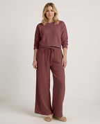 Wide-Leg Trousers with Elastic Waist