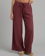 Wide-Leg Trousers with Elastic Waist