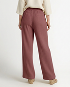 Wide-Leg Trousers with Elastic Waist