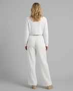 Wide-Leg Trousers with Elastic Waist