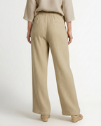 Wide-Leg Trousers with Elastic Waist