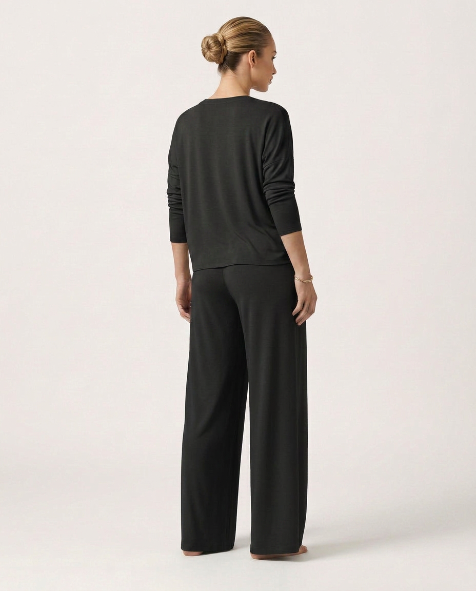 High-Waist Wide-Leg Trousers