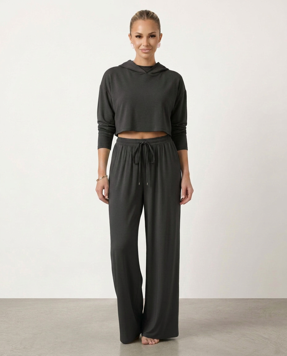High-Waist Wide-Leg Trousers