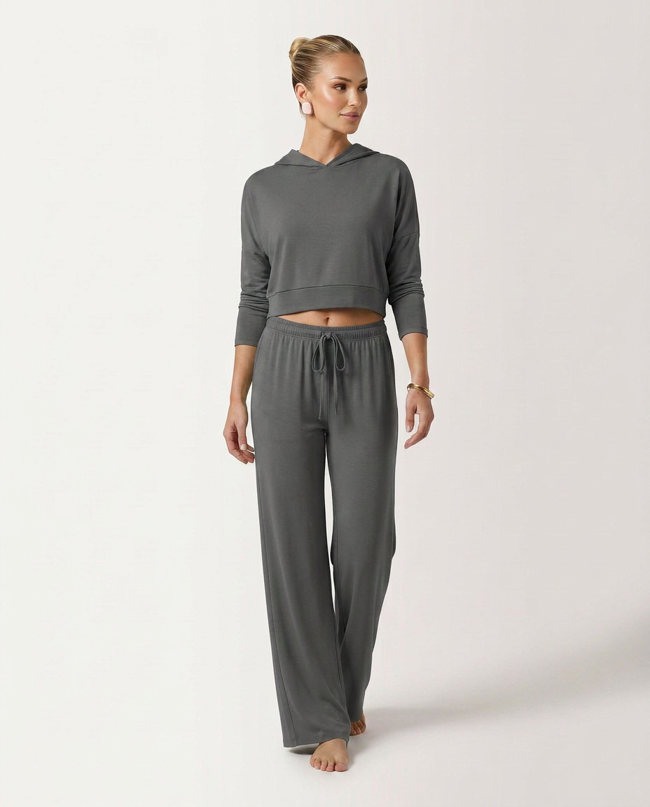 High-Waist Wide-Leg Trousers