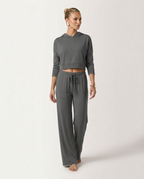 High-Waist Wide-Leg Trousers