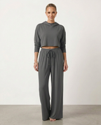 High-Waist Wide-Leg Trousers