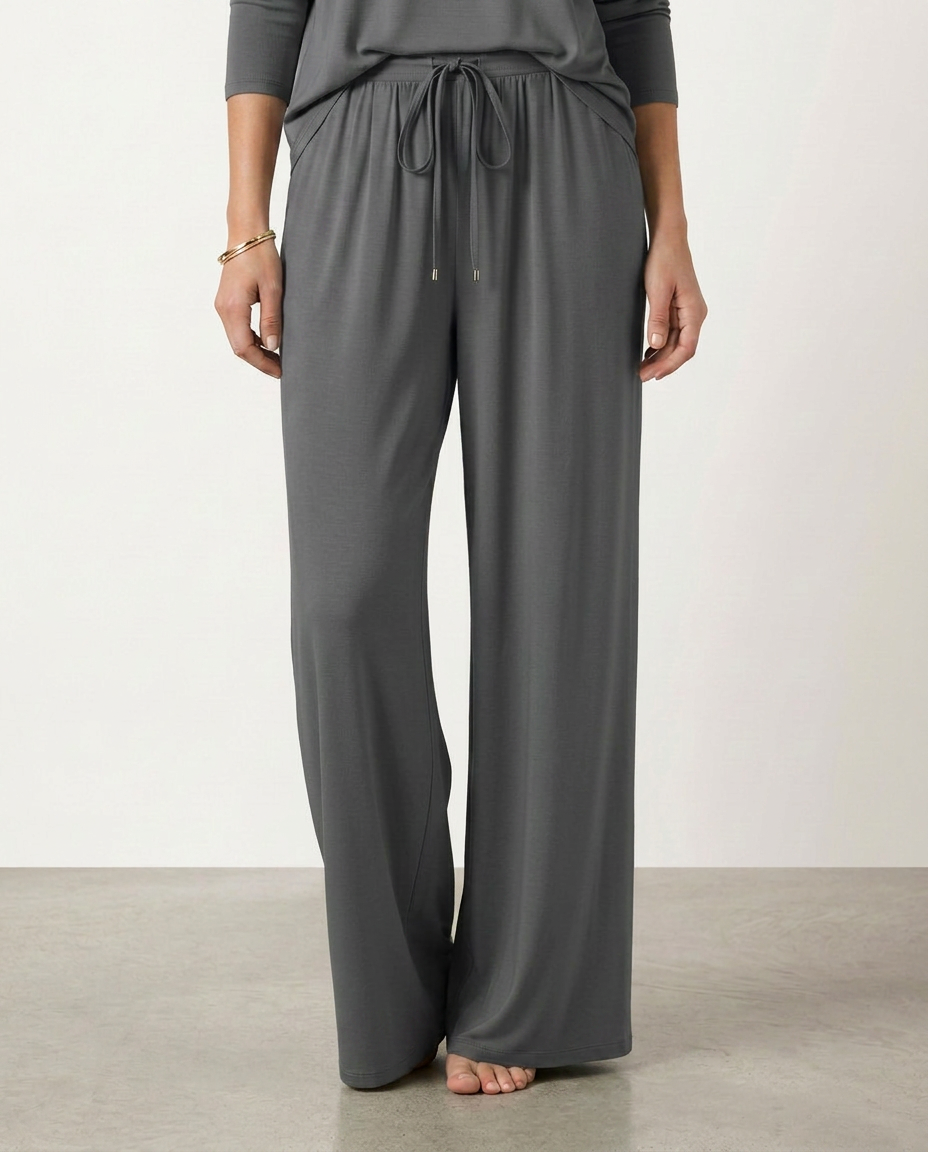 High-Waist Wide-Leg Trousers