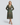 Printed Midi Dress with Tie Waist