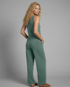 Sleeveless V-Neck Jumpsuit