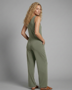 Sleeveless V-Neck Jumpsuit
