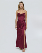 Maxi Dress with Draped Bodice