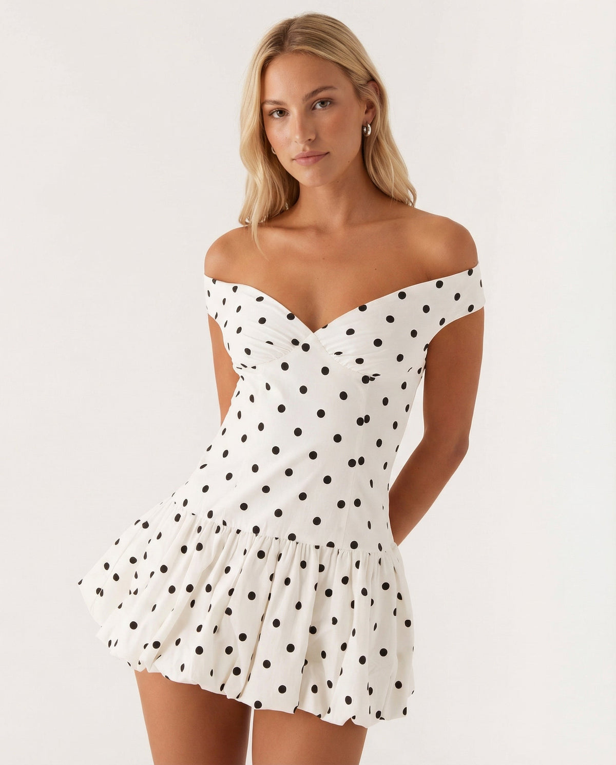 Off Shoulder Sleeveless Mini Dress