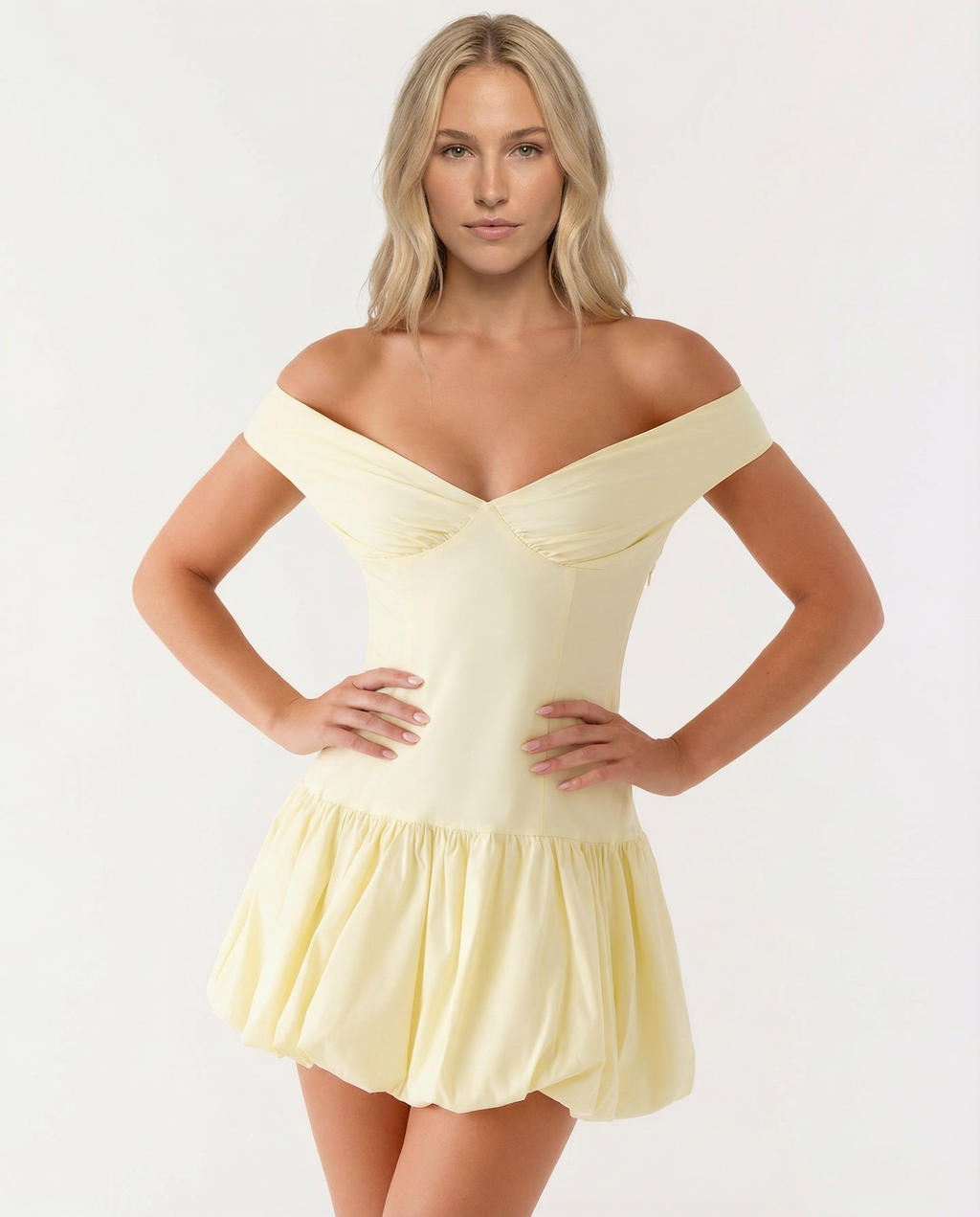 Off Shoulder Sleeveless Mini Dress