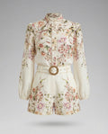 Women's Elegant Printed Two-Piece Shorts Set