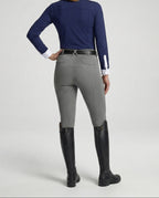 Women's High-Waisted Riding Breeches with Grip Panels